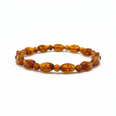 Özel Tasarım Kehribar Bileklik - Karamel