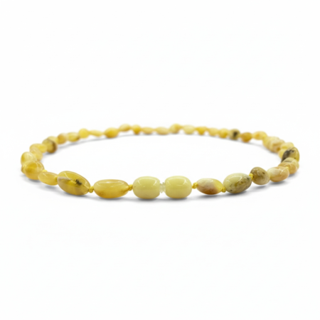 Kehribar Kolye - Sarı