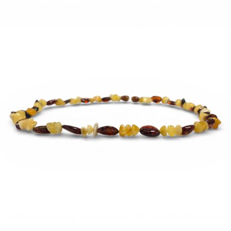 Kehribar Kolye - Doğal Form - Sarı - Konyak