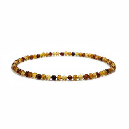 Kehribar Kolye Barok Kesim - Çok Renkli